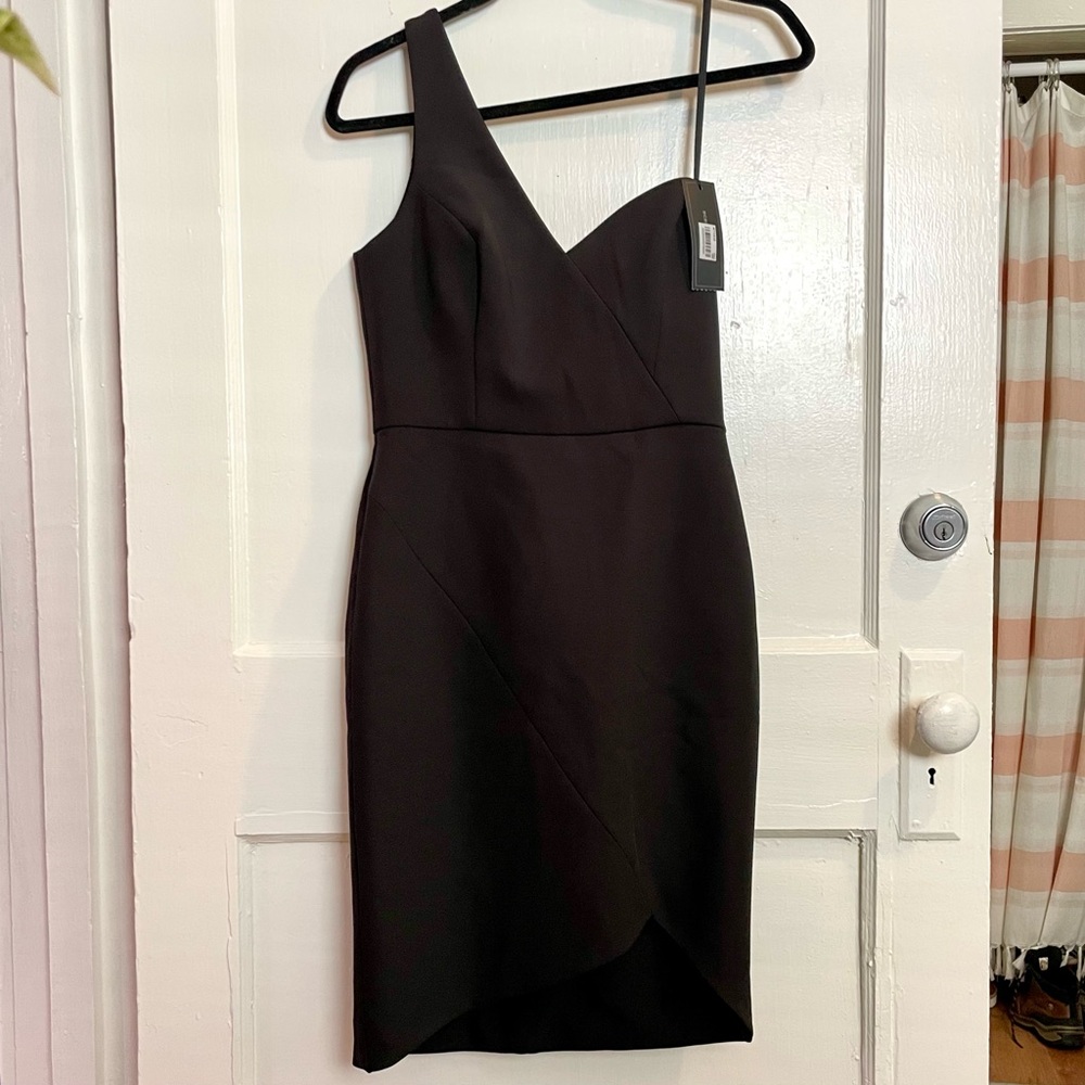 BCBGMAXAZARIA One Shoulder Cocktail Dress-sz 4